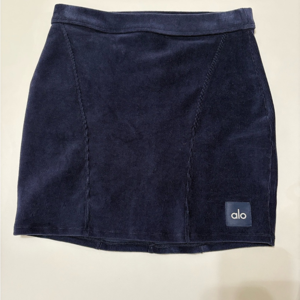 ALO Yoga Navy Blue Mini Skirt